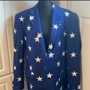 OppoSuits Blue and White Star Suit